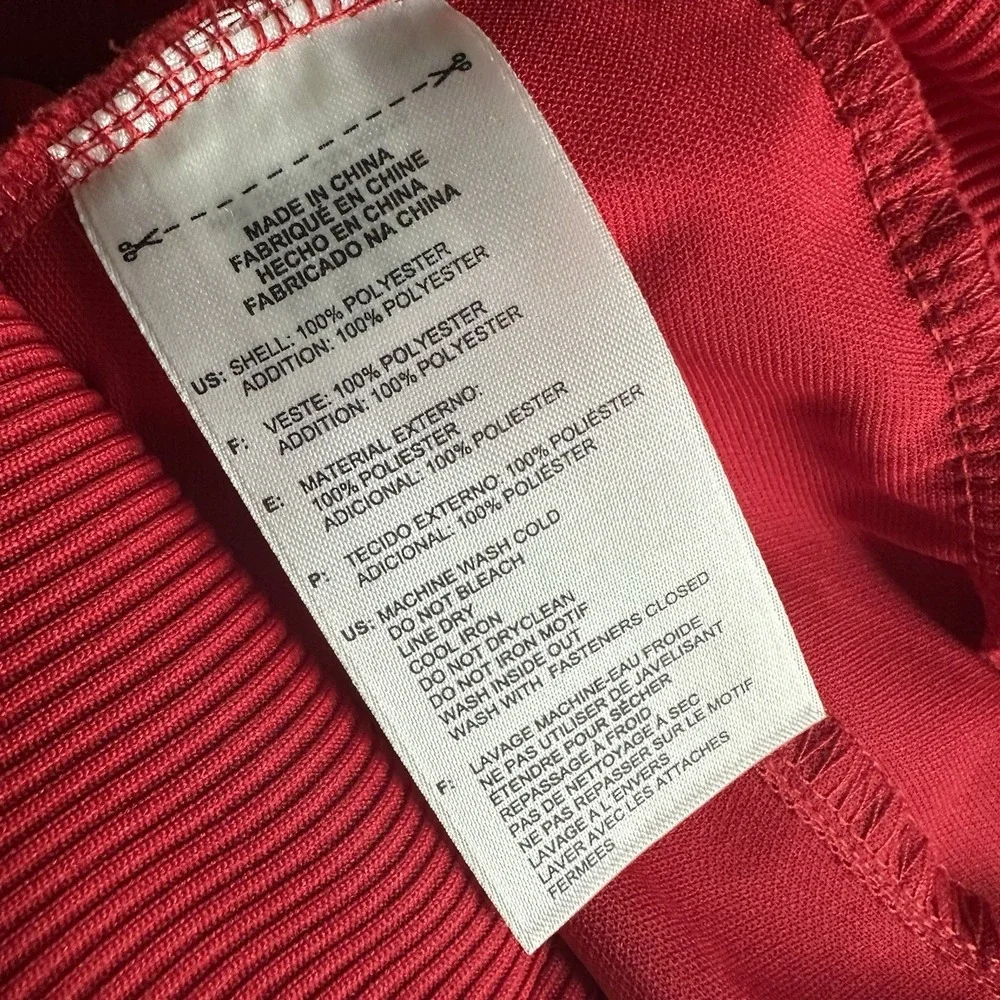 Adidas Spain National Team Jacket Mens XL Red Track Warm Up Soccer Futbol RFEF